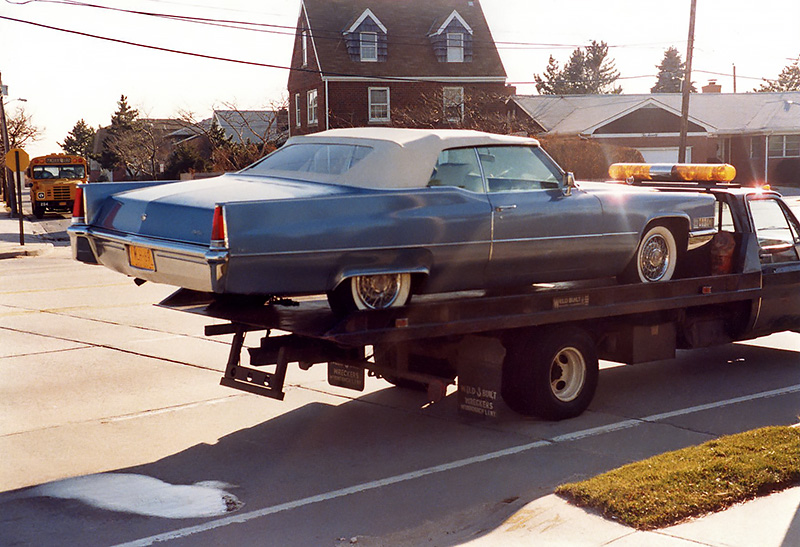 1969 Caddy on Flatbed rear