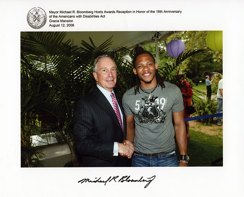 AnDre Christie with Mayor MRB 
2008